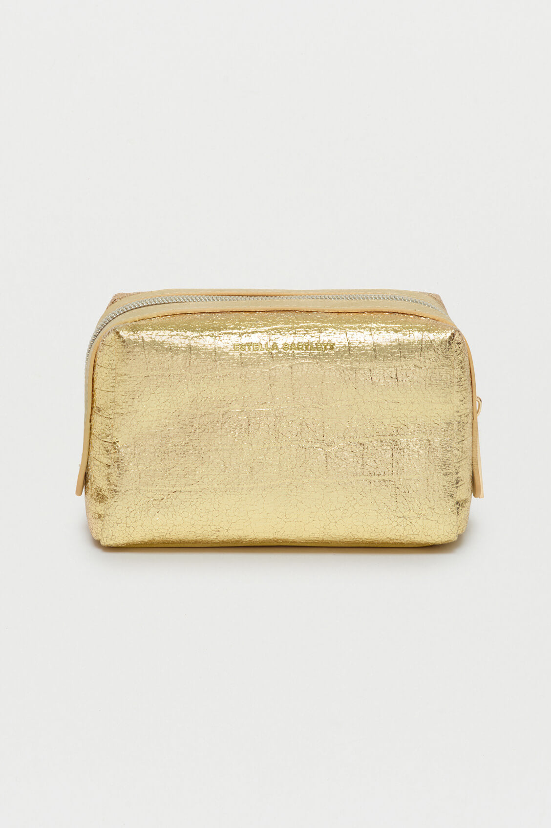 Metallic Embossed Gold Makeup Bag by Croc - EBP4963 | Perfect for Travel, Gym & Everyday Essentials Storage