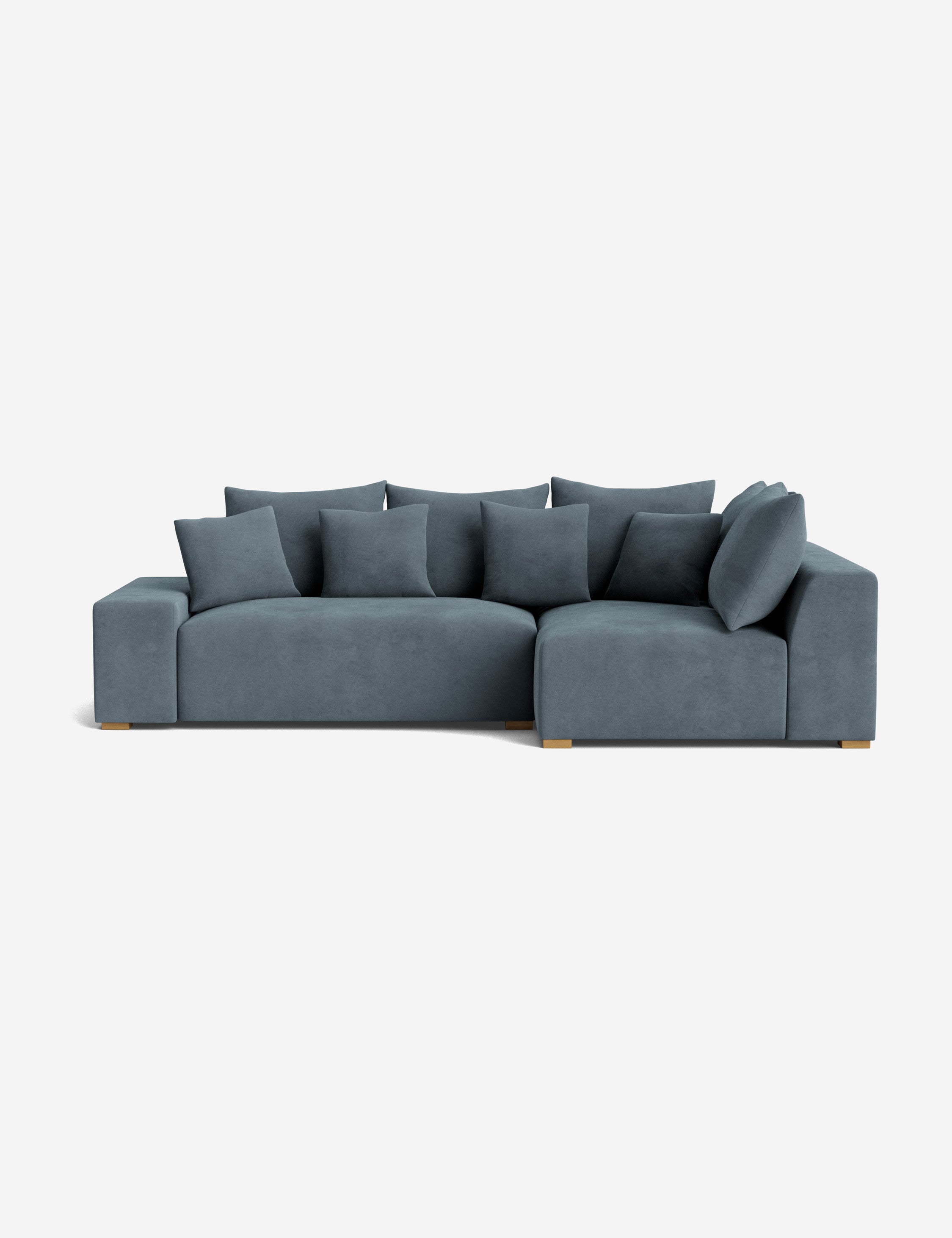 Stylish Clayton Sectional Sofa - Modern L-Shaped Couch for Living Room, Home Theater & Lounge Areas | Comfortable Fabric Upholstery & Spacious Seating