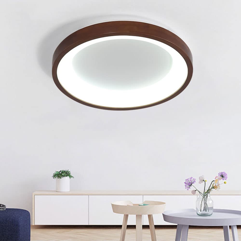Modern Round LED Ceiling Light Fixture - 3000K Warm White, Flush Mount, Nordic Style for Kitchen, Bedroom, Laundry, Hotel | Energy Saving, Dimmable Decorative Lighting for Home & Commercial Spaces