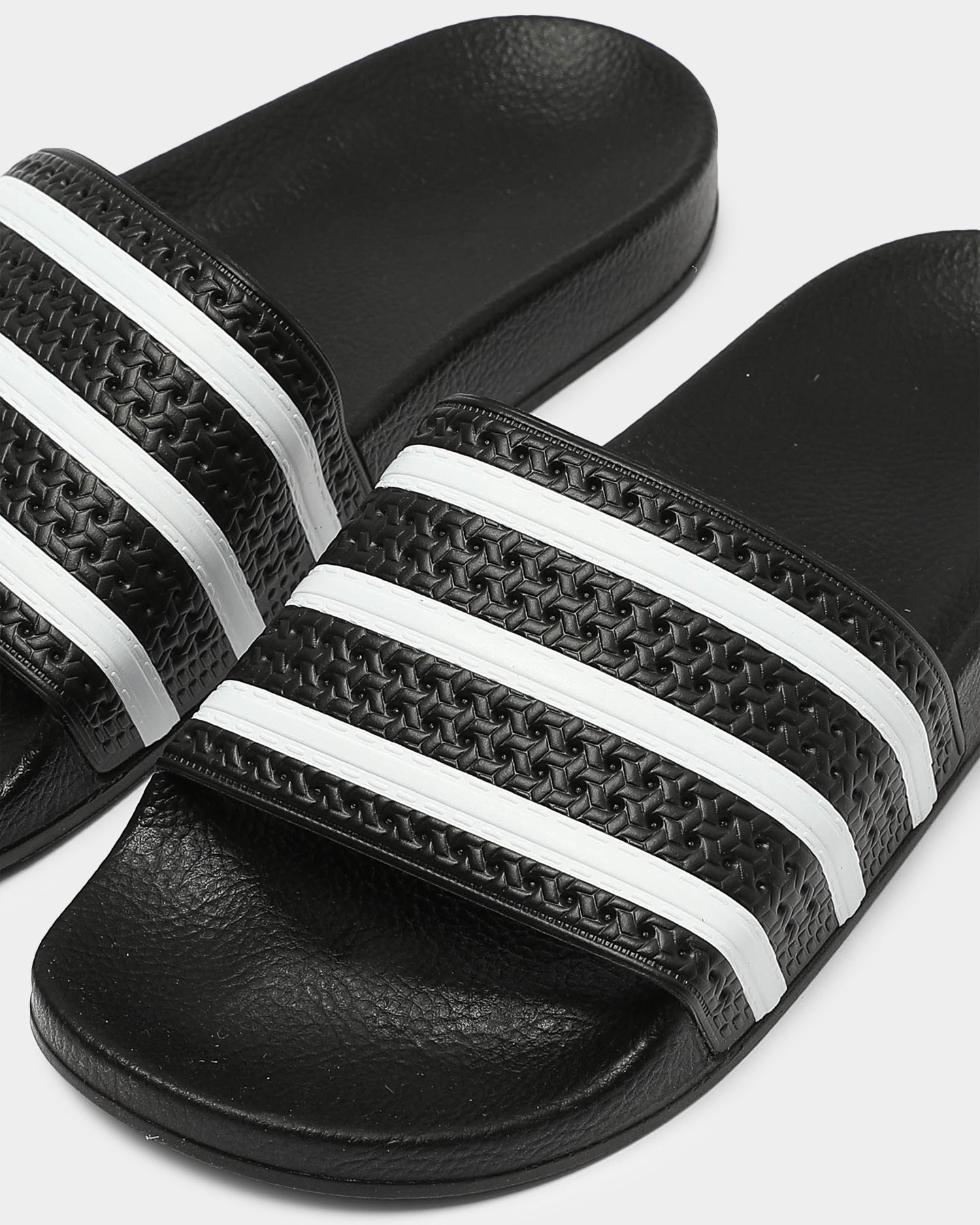 Adidas Originals Adilette Slide Sandals - Black & White Comfort Slides for Men & Women - Perfect for Pool, Beach, Gym & Lounge Wear