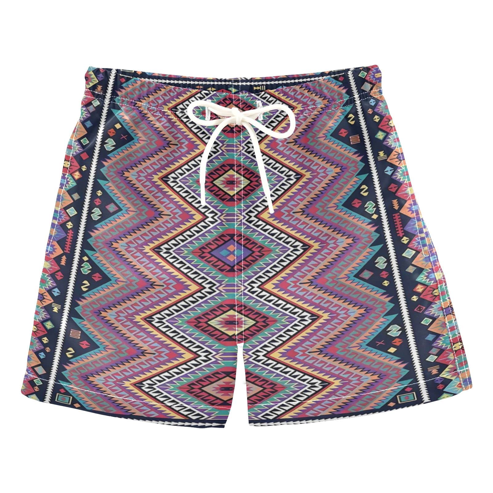AMICHIC Boys Swim Trunks - Quick Dry Swim Board Shorts for Toddler Kids & Teens (2T-8) - Perfect for Beach, Pool & Summer Water Activities
