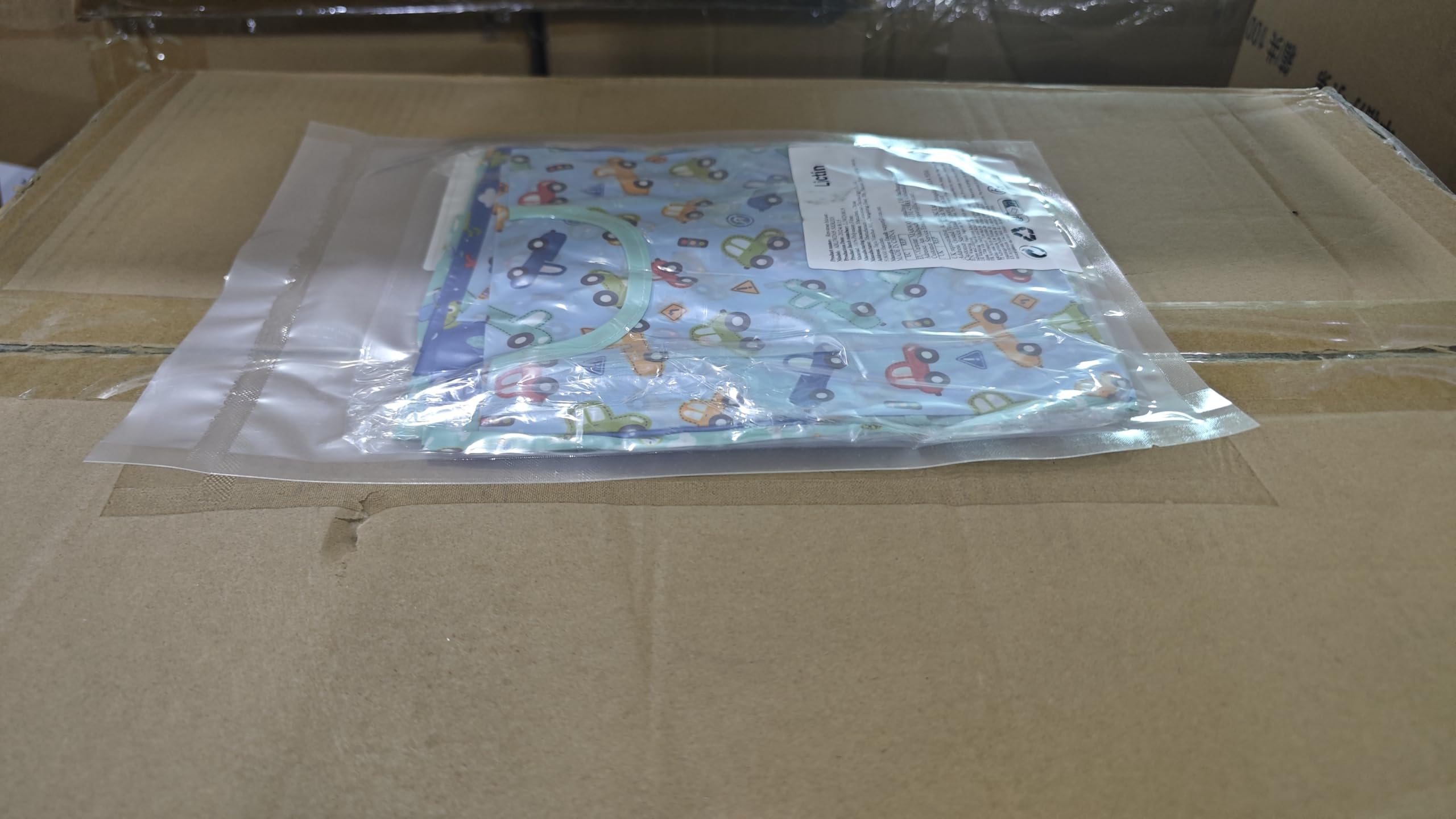 Lictin 3 Pack Baby Bibs for Boys & Girls - Waterproof Long Sleeve Toddler Bibs with Cute Designs - Perfect for Feeding, Mealtime & Messy Play