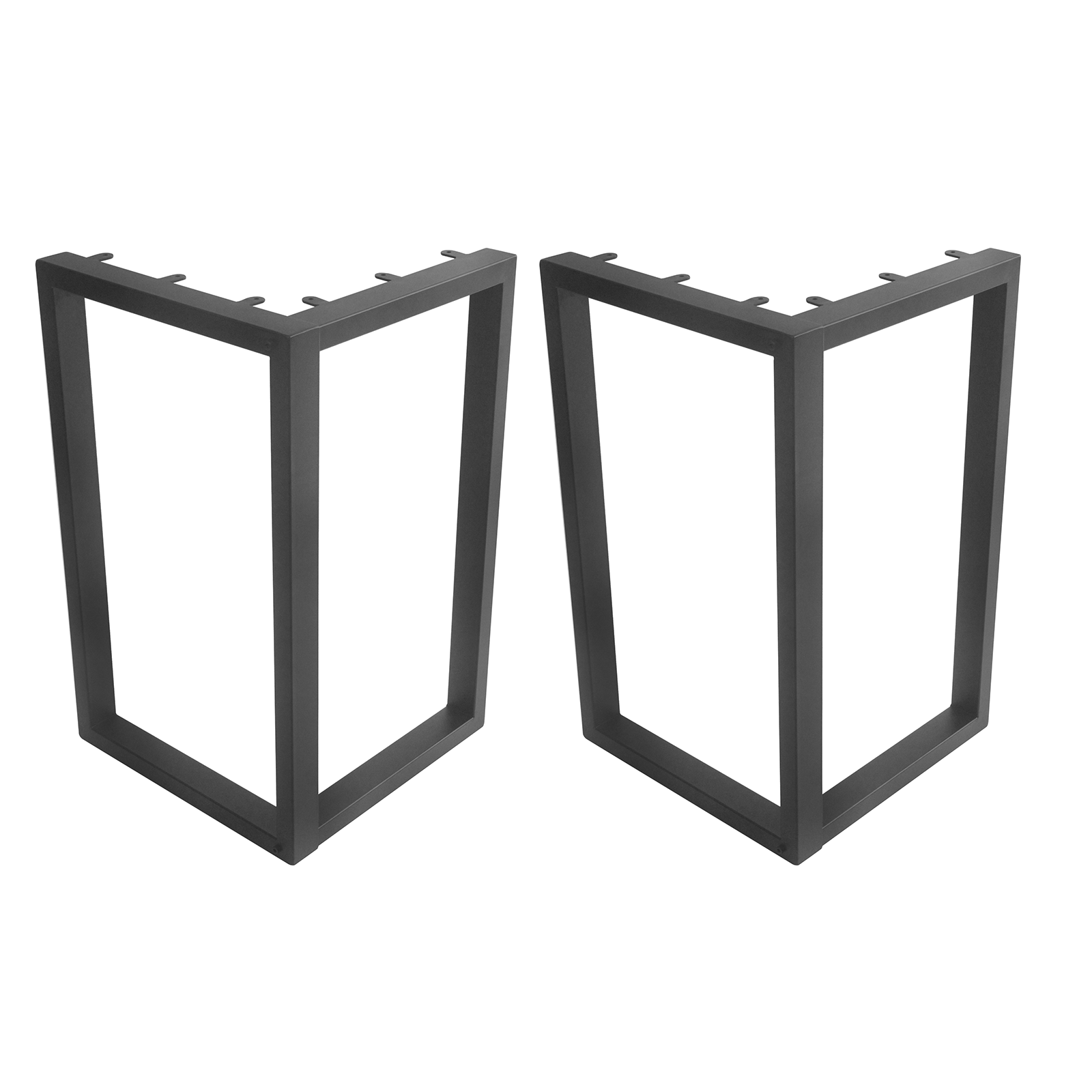 Heavy Duty L-Shaped Table Base Set of 2 (71cm Tall) - Sturdy Metal Legs for Dining Tables, Workbenches & Office Desks - Perfect for Home, Restaurant & Commercial Use