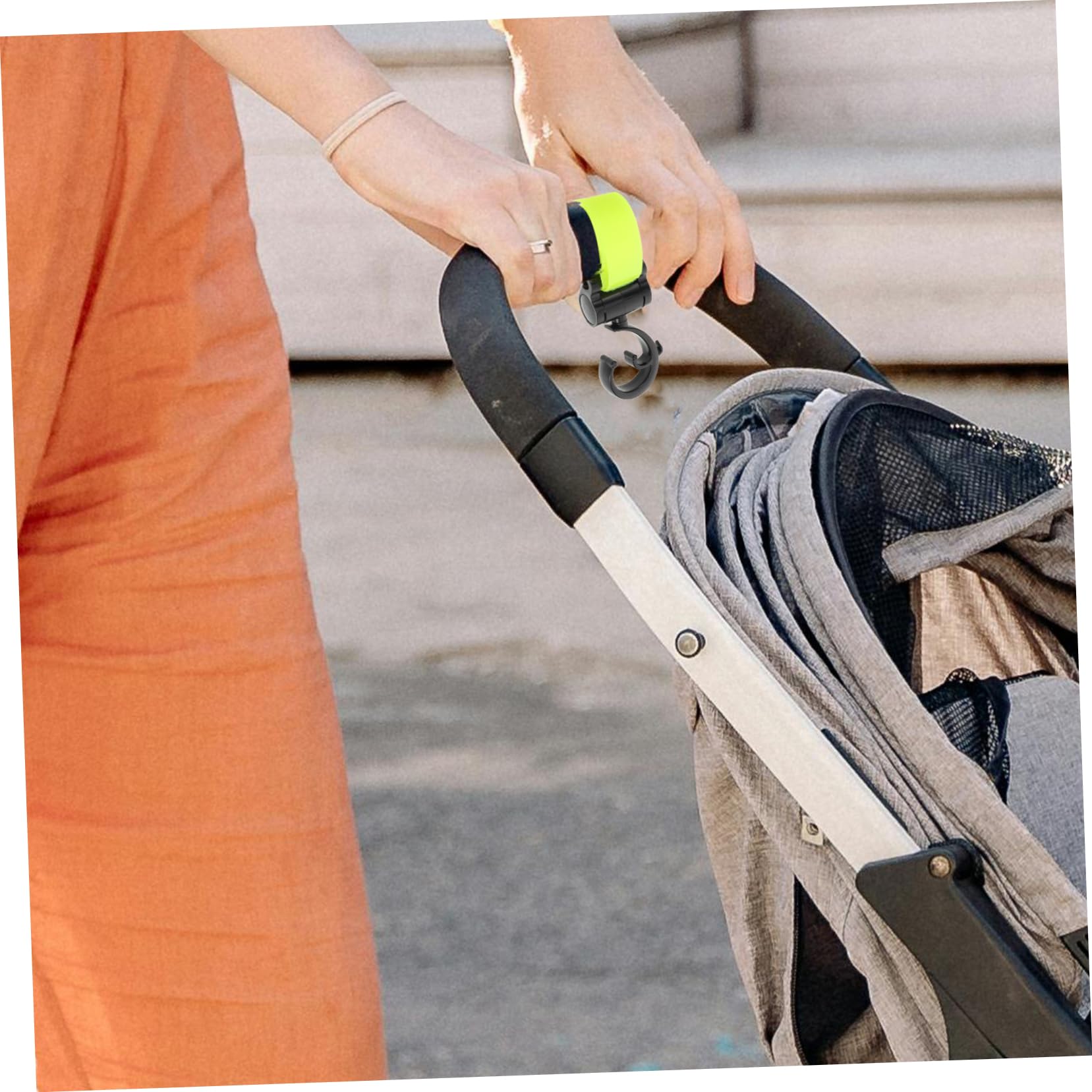 TOPPERFUN Universal Stroller Hooks for Diaper Bags, Purses & Shopping - Heavy Duty Stroller Accessories for Parents (Perfect for Grocery Shopping, Park Outings & Travel)