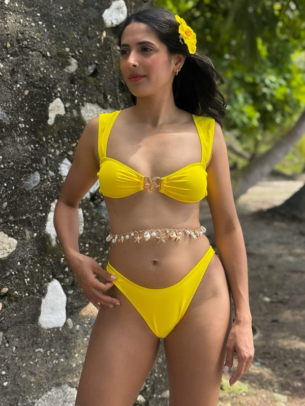 ZASUWA Women's Starfish Print Bikini Set - Sexy Swimwear for Beach, Pool & Summer Vacations