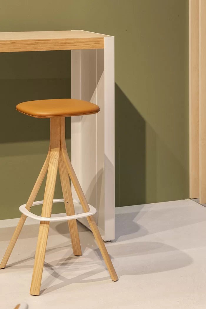 Lusto S461 Modern Bar Stool by Lapalma - Adjustable Height Dining Stool for Kitchen Island, Breakfast Bar & Home Decor