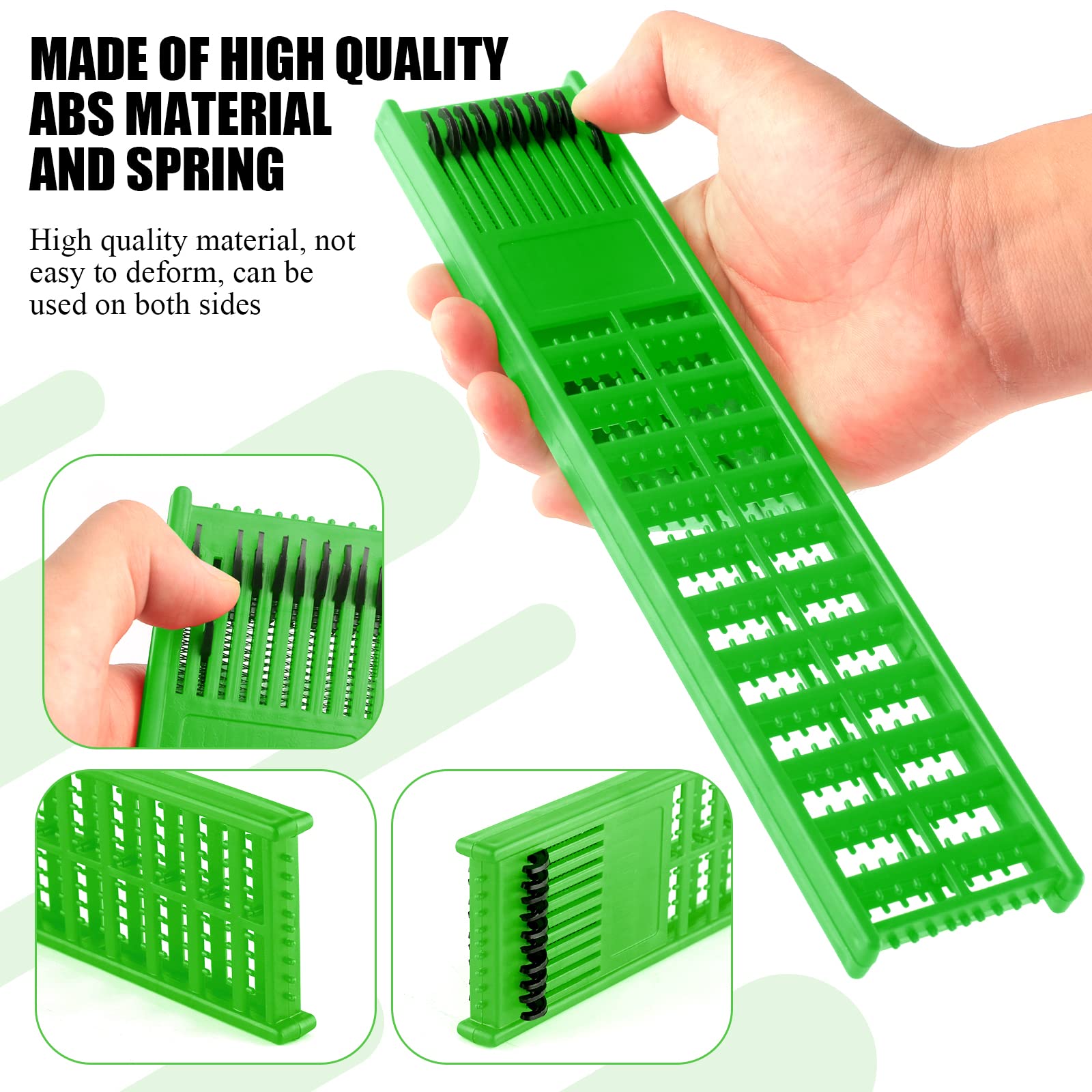 Mouhike Fishing Snelled Hook Holder - 4pcs/6pcs Fishing Leader Line Organizer with Winding Board - Hook Keeper & Rig Storage Tray for Anglers - Perfect for Boat, Shore & Ice Fishing Trips