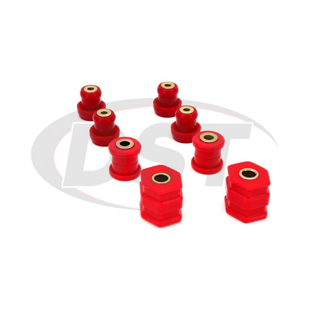 Energy Suspension Control Arm Bushing Set Front Red 16.3114R for 1996-1998 Honda Civic - Improve Handling & Ride Comfort for Street Performance & Daily Driving