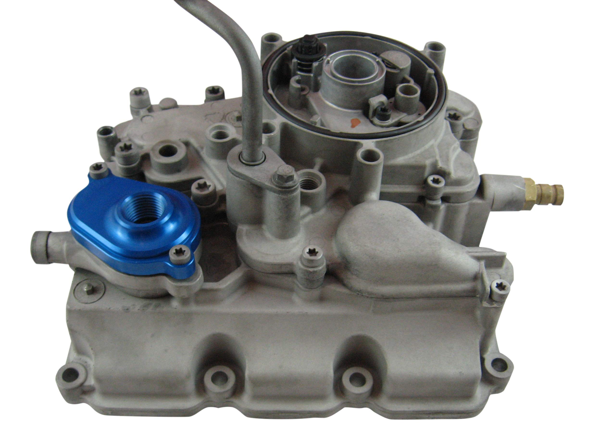 6.0L Oil Cooler Flush Kit - Blue - Compatible with Powerstroke & Ford Diesel Engines - Perfect for Engine Maintenance & Oil System Cleaning