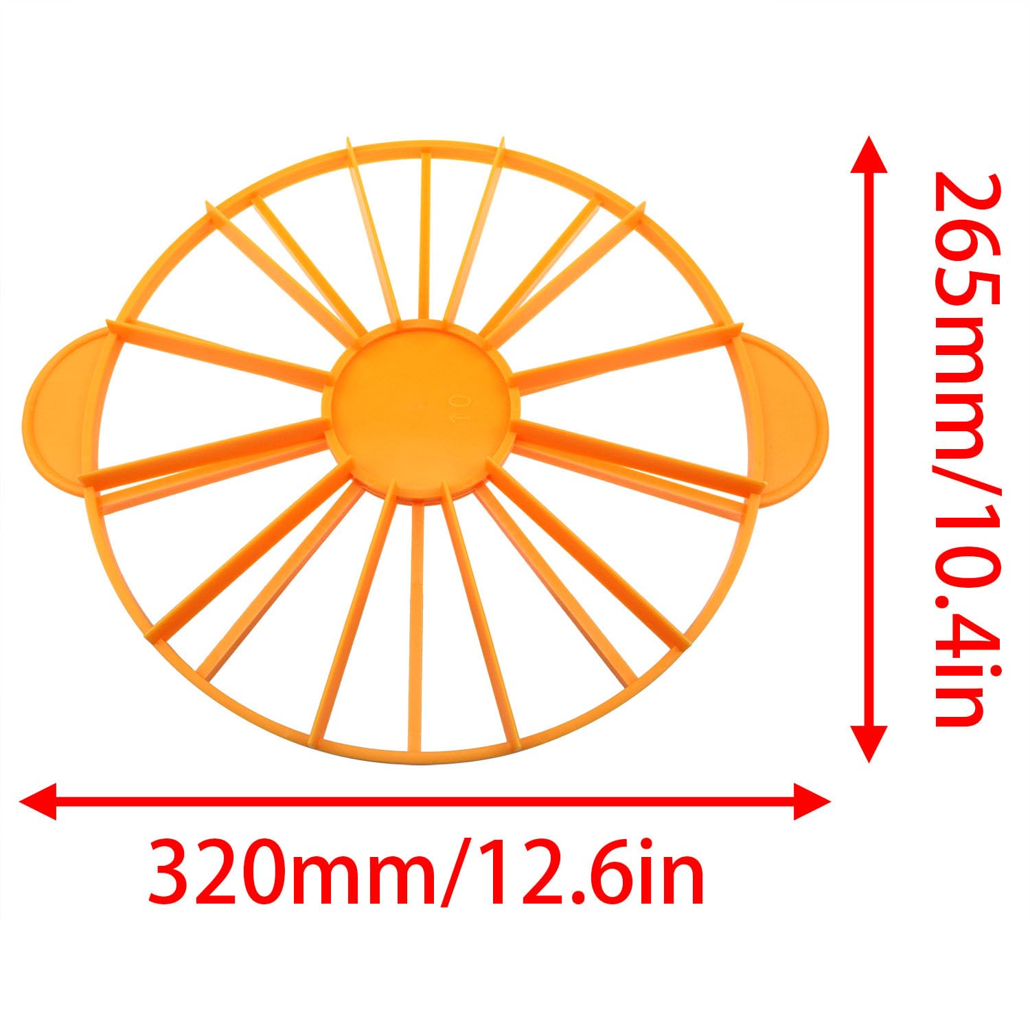 10/12-Piece Round Cake Slicer Set - 10-Inch Double-Sided Cake Portion Marker & Cheesecake Cutter for Uniform Slices | Perfect for Birthday Cakes, Wedding Cakes, and Dessert Serving