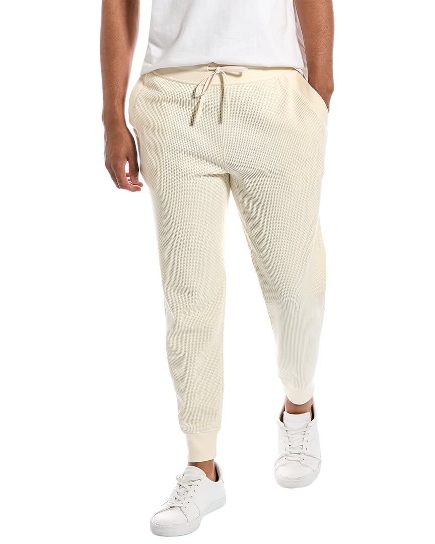 Theory Men's Balena Jogger - Premium Waffle Knit Jogging Pants for Gym, Lounge & Casual Wear - Comfortable Athletic Sweatpants with Elastic Waistband