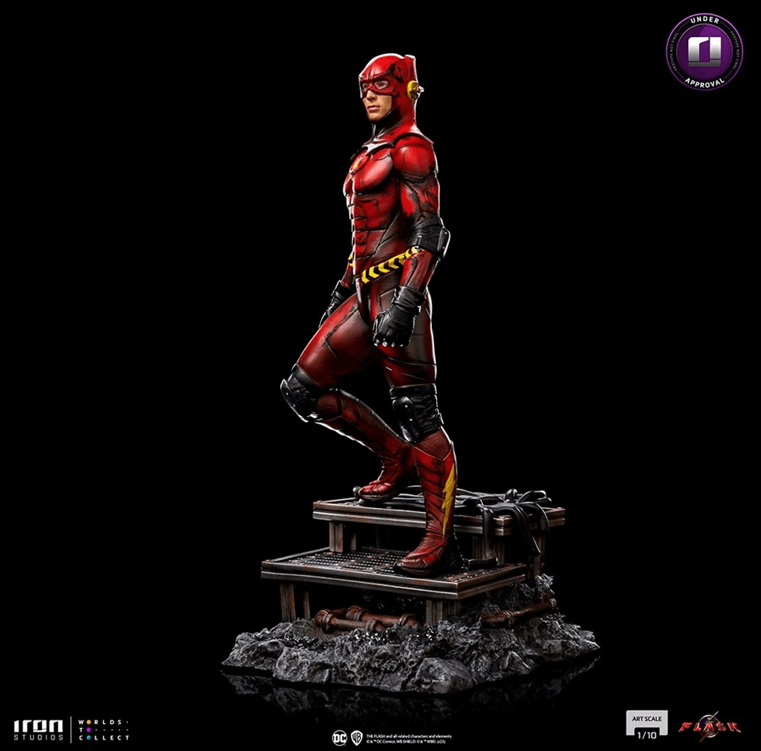 Iron Studios The Flash Movie Flash Alternate Version Art Scale 1/10 Statue - DC Comics Collectible Figure for Display & Home Decor