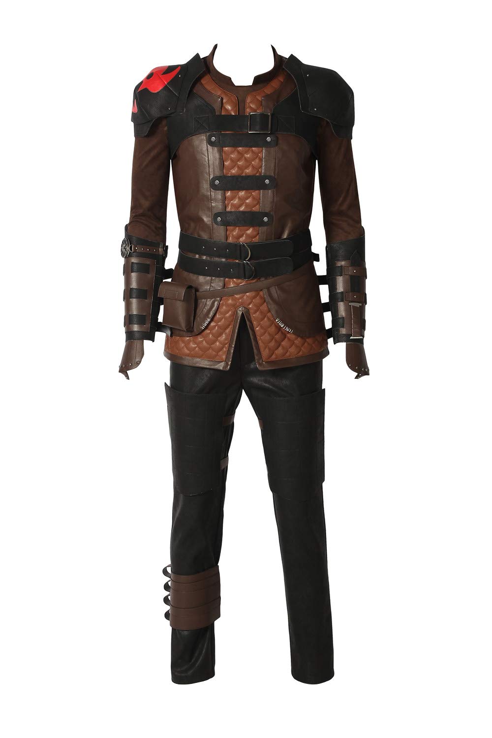 How to Train Your Dragon 3 Hiccup Cosplay Costume Set - Viking Outfit with Accessories for Halloween, Comic Con & Cosplay Events