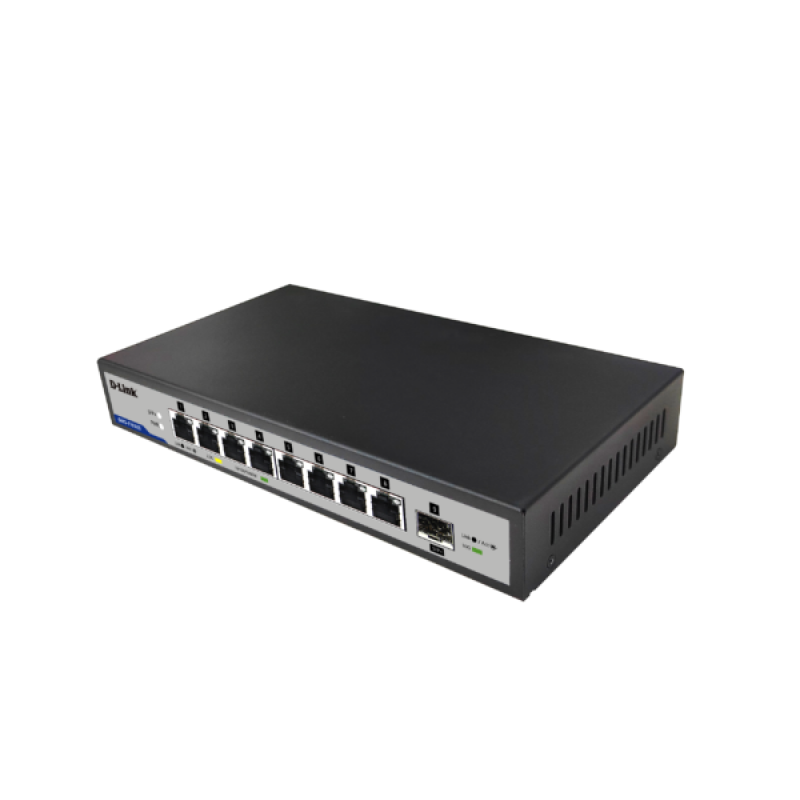D-Link DMS-F109XS 9-Port 2.5G/10G Multi-Gigabit Desktop Switch - High-Speed Network Hub for Home & Office Use - Perfect for Gaming, Streaming & Large File Transfers