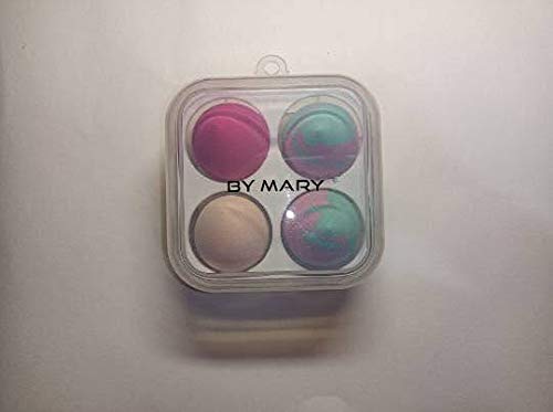 Latex-Free Beauty Blender Sponges - 4 Pack Makeup Sponges for Liquid Foundation, Non-Latex Cosmetic Sponges (Cotton Candy) - Perfect for Flawless Makeup Application & Blending