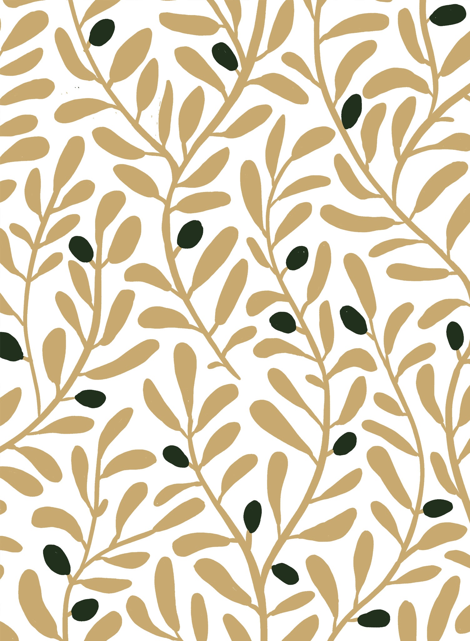 Olive Tree Wallpaper - High-Quality Peel and Stick Wallpaper for Home Decor, Living Room, Bedroom, or Office - Easy to Install & Removable