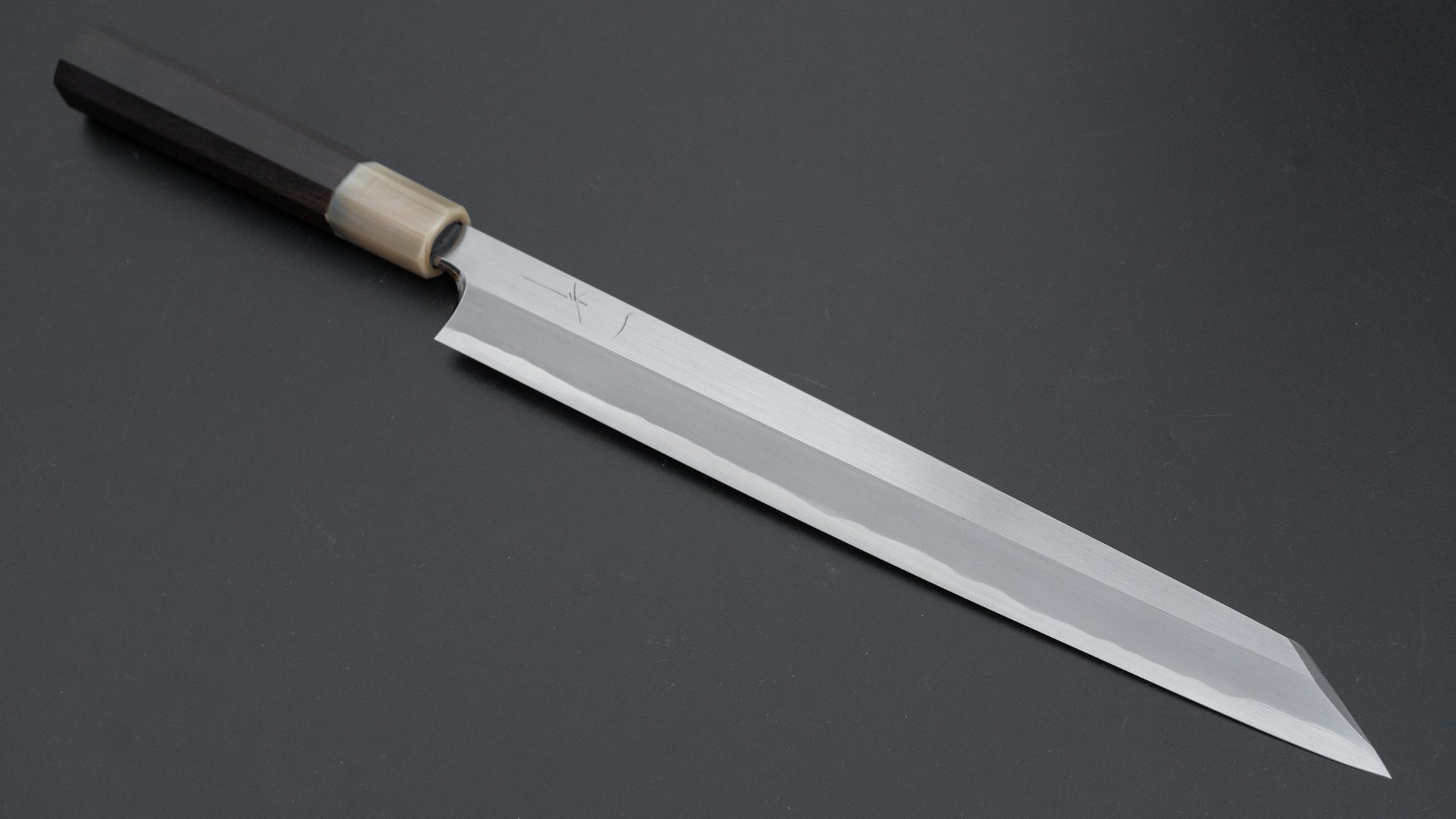 Premium Hitohira Togashi White #1 Steel Kiritsuke Yanagiba Knife 270mm with Ebony Handle & Saya - Japanese Sushi & Sashimi Chef's Knife for Professional Kitchen & Home Cooking