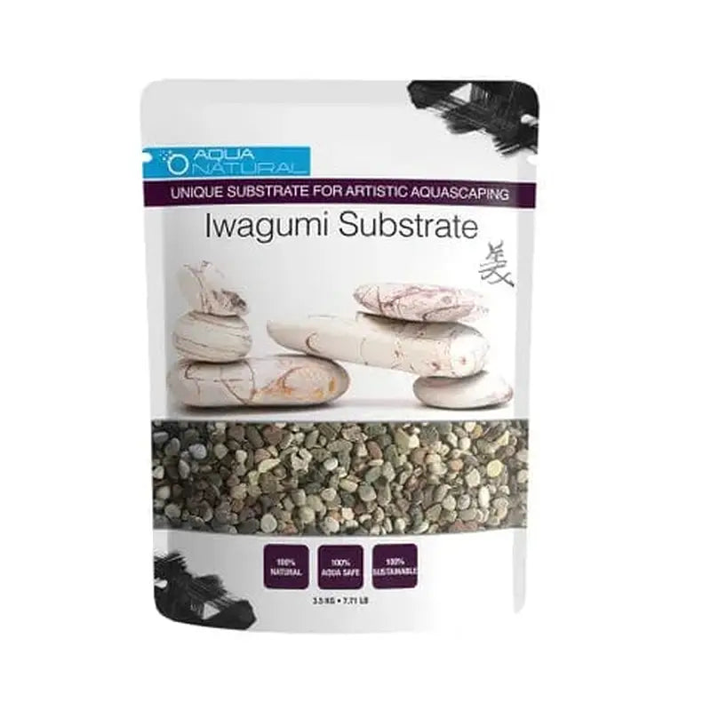 Aqua Natural Iwagumi Fiji Rock 3.5kg (3-4mm) for Aquascaping - Perfect for Nano Tanks, Shrimp Tanks & Japanese Style Aquariums