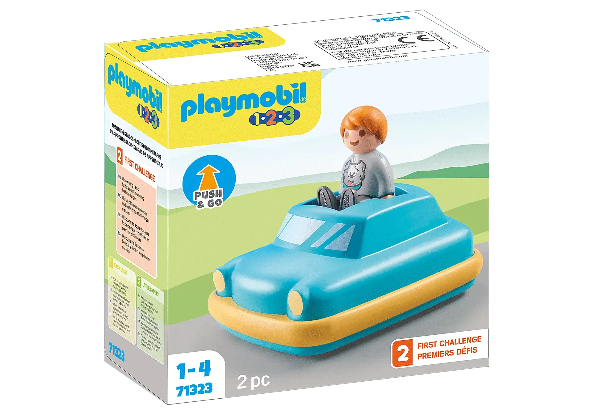 1.2.3. Kids Ride-On Car Toy - Electric Battery-Powered Children's Vehicle with Parent Remote Control & LED Lights - Perfect for Indoor/Outdoor Play, Birthday Gifts & Toddler Pretend Driving Fun