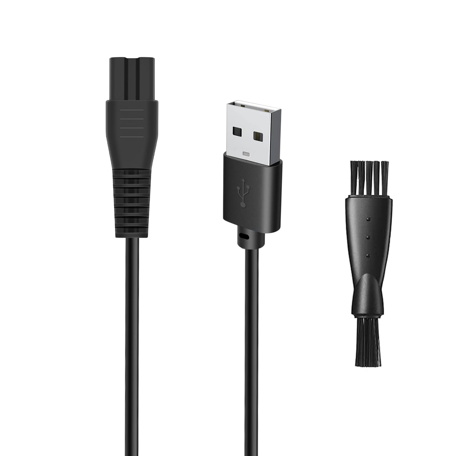 5V Replacement Charger Cord for PRITECH PR-2888 Hair Trimmer - USB Charging Cable with Cleaning Brush (3.3ft Power Cord) - Perfect for Home Grooming & Travel Use