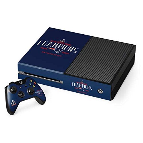 Official NFL New England Patriots Super Bowl LI Champions Gaming Skin Decal for Xbox One Console & Controller Bundle - Perfect for Gaming Enthusiasts and Sports Fans