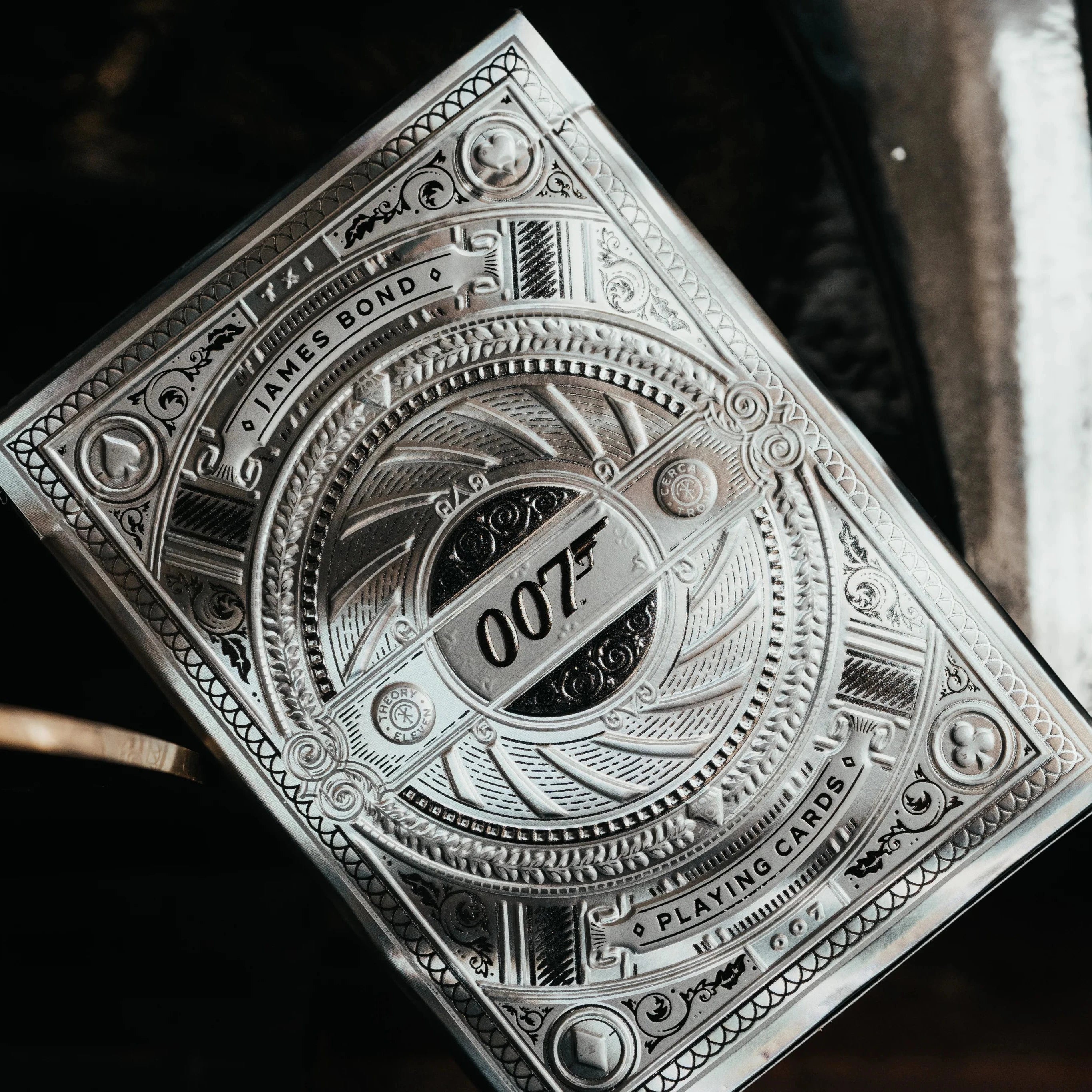 James Bond Silver Edition Playing Cards - Premium Casino Quality, Gift for Poker & Blackjack Lovers - Perfect for Game Nights, Parties & Collectors