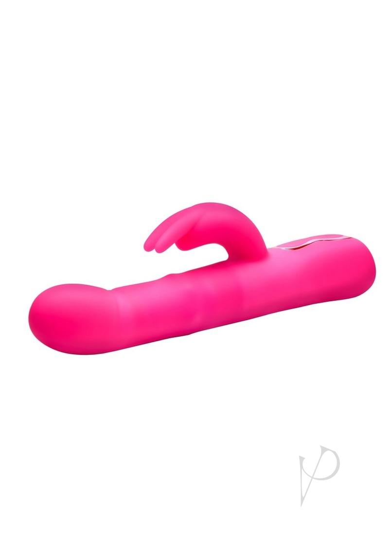 Bang! Come Hither Beaded Rechargeable Silicone Rabbit Vibrator - Pink | Waterproof G-Spot & Clitoral Stimulator for Women | Perfect for Solo Play & Couples Intimacy