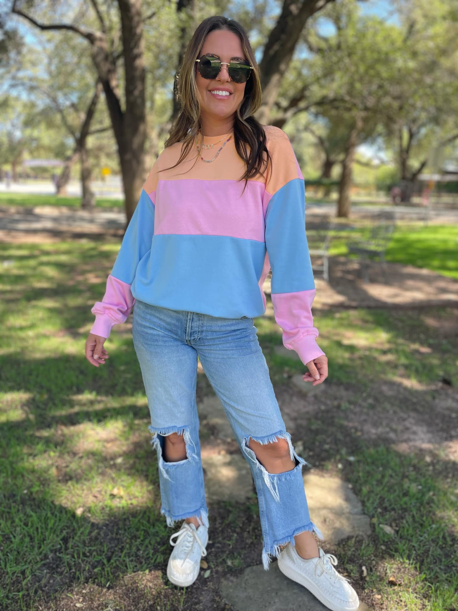 PREORDER: Finnley Colorblock Pullover Sweater - 4 Stylish Colors for Women | Perfect for Casual Outfits, Fall Layering & Cozy Winter Wear