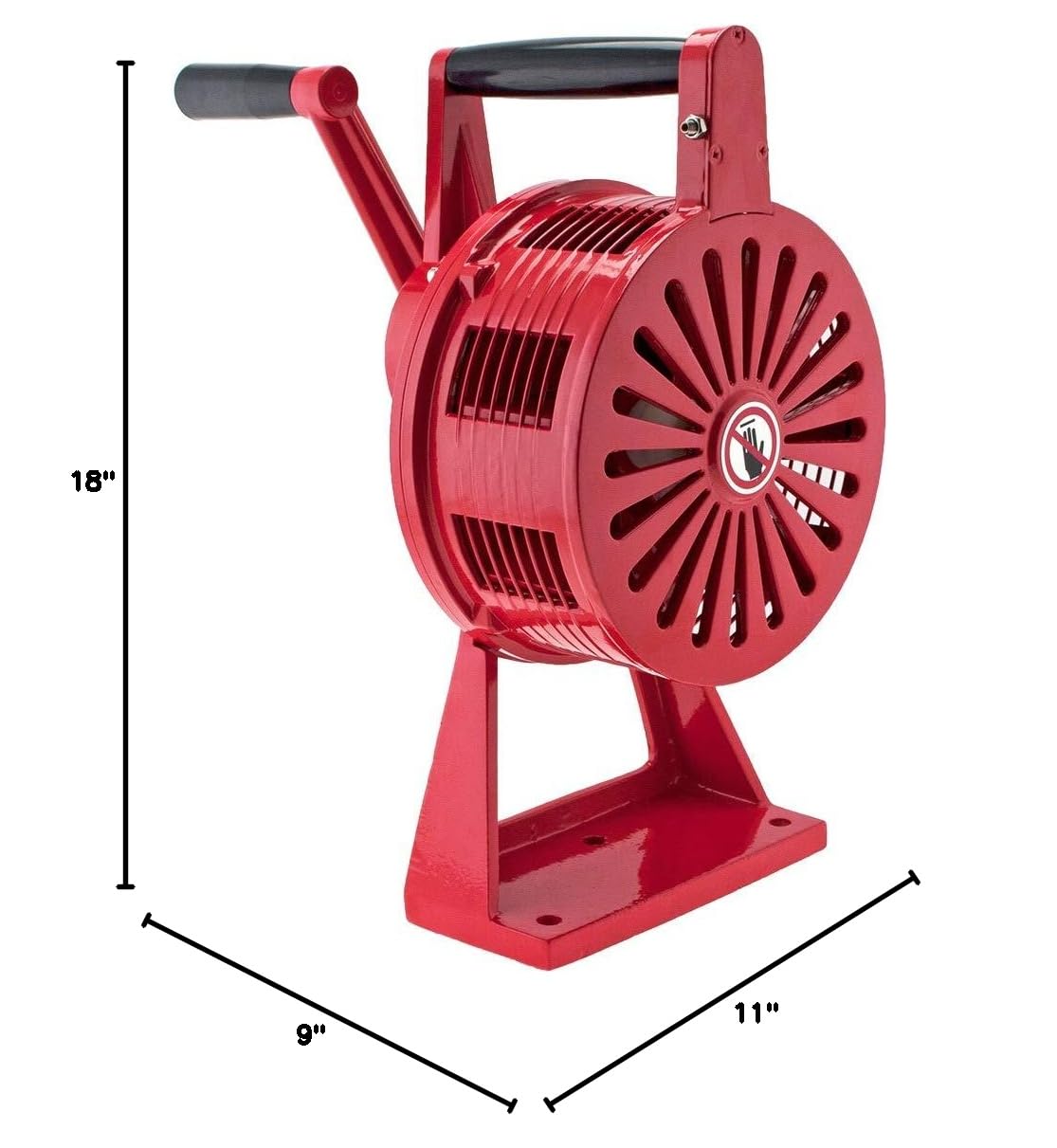 Vixen Horns VXS-1200MR Heavy Duty Hand Crank Air Raid Siren - 120dB Loud Tornado Warning Alarm with Table Mount for Emergency, Construction Sites & Storm Safety | Ideal for Fire Alerts, Disaster Preparedness & Industrial Use