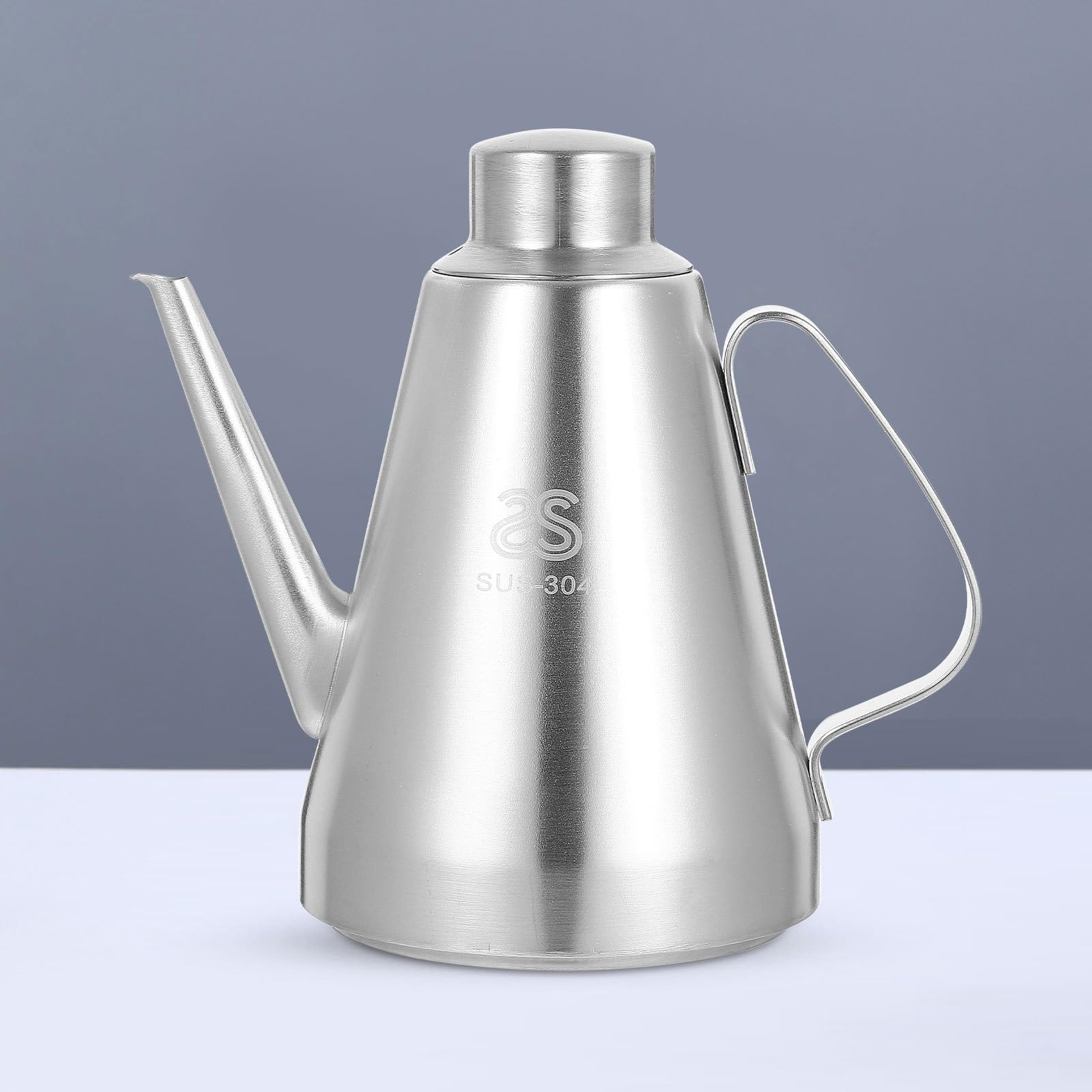 Premium Stainless Steel Oil Dispenser Bottle - 1400ML Leakproof Kitchen Cruet for Olive Oil, Vinegar & Cooking Oils (18cm Height) - Perfect for Home Cooking, Restaurants & Salad Dressing