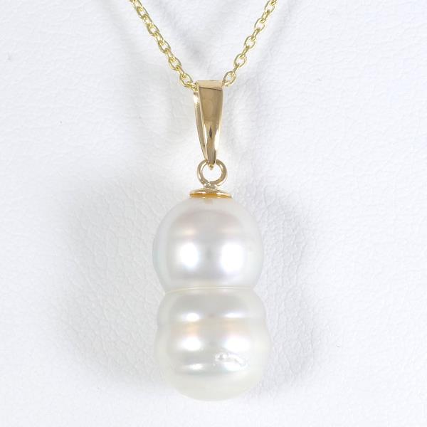 18K Yellow Gold Pearl Necklace for Women - Elegant Cultured Pearl Jewelry Gift for Birthday, Anniversary & Special Occasions