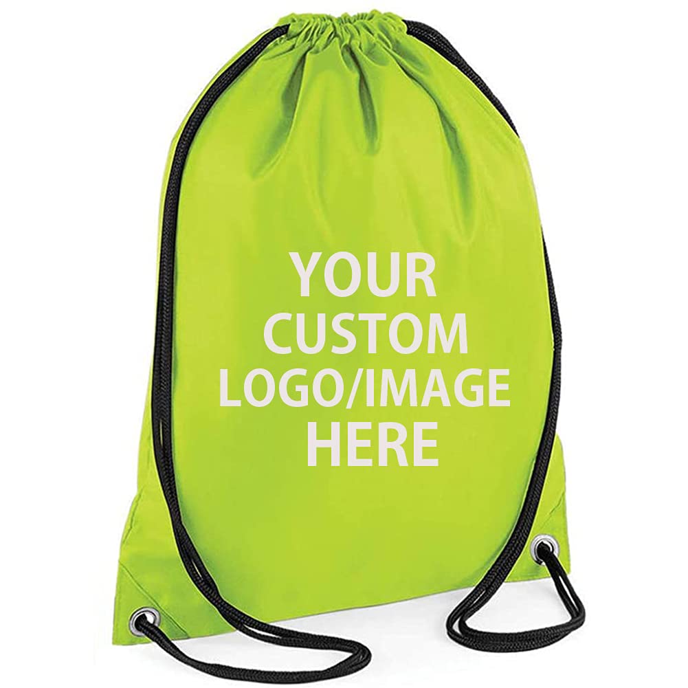 50 PCS Custom Logo Drawstring Backpacks - Personalized Gym Bags for Camping, Beach, Outdoor Sports & School Activities | Lightweight & Durable for Travel, Workout & Daily Use