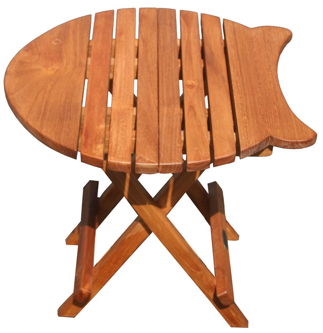 Premium Solid A-Grade Teak Wood Folding Outdoor Patio Table - Perfect for Backyard BBQs, Poolside Dining & Camping Trips