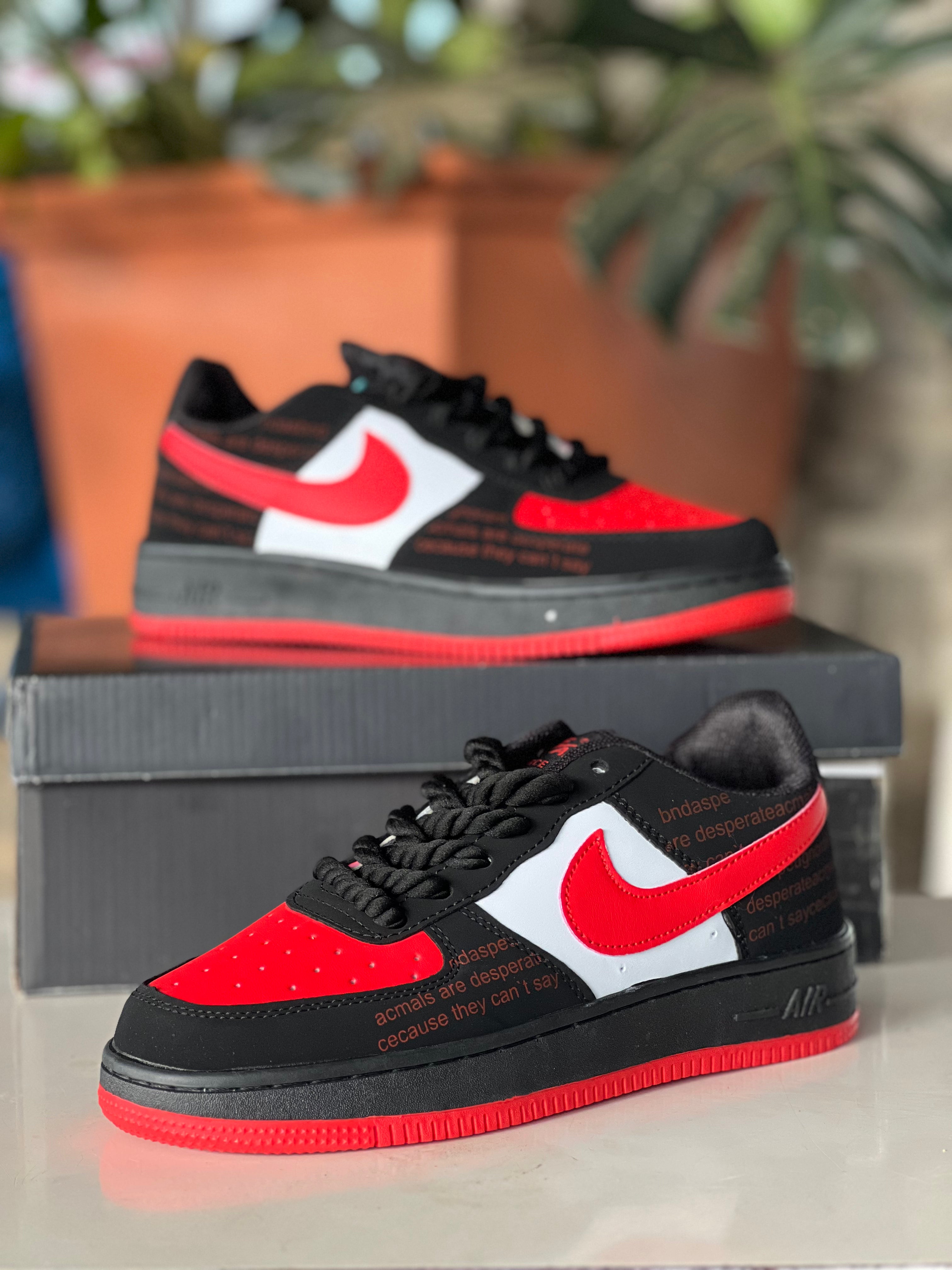 Nike Air Force 1 Suede Sneakers for Men & Women - Red Retro Basketball Shoes - Perfect for Casual Wear, Street Style & Sneaker Collection