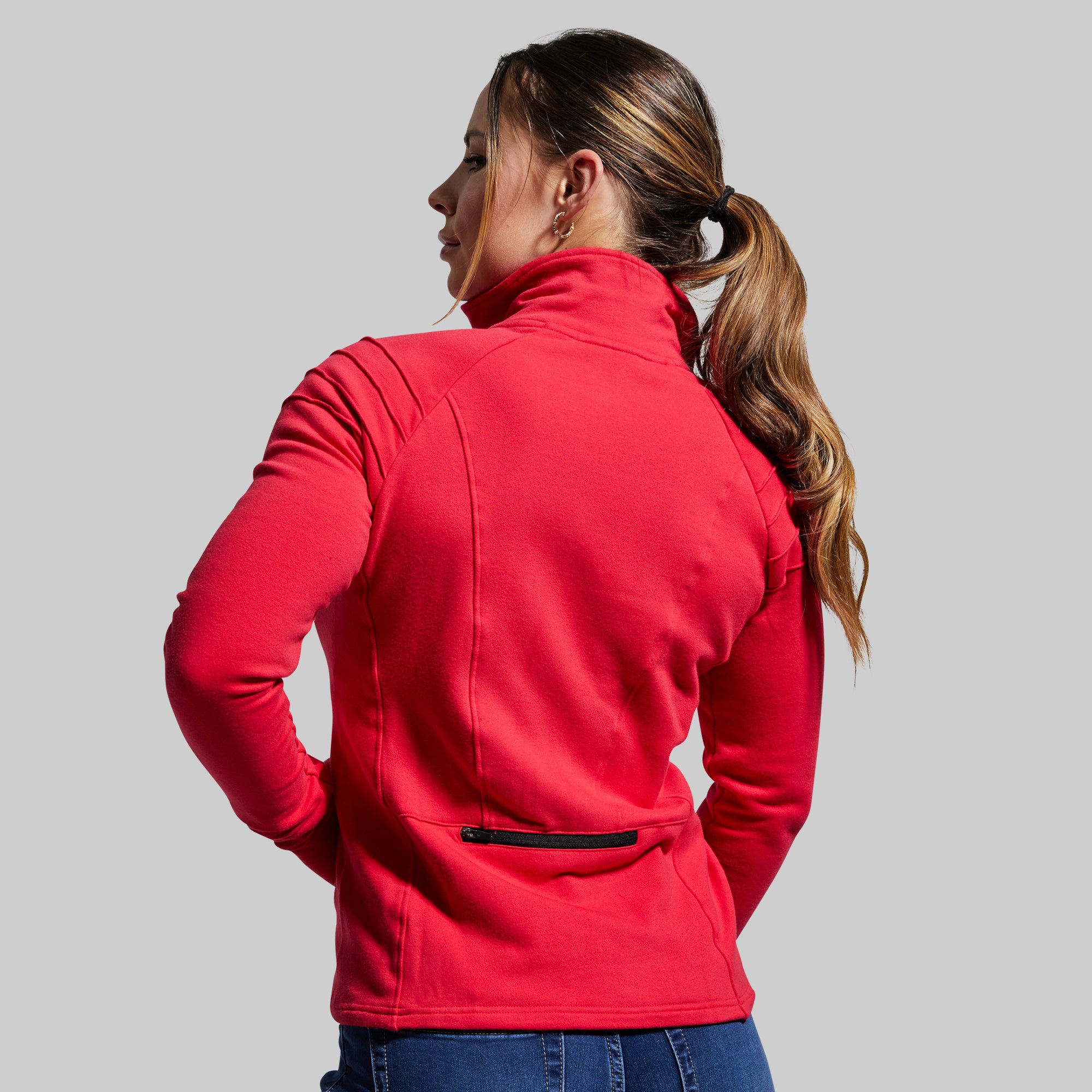 Premium Motorcycle Zip Up Jacket for Men & Women - Lava Red - Windproof & Comfortable Riding Gear for Cruiser, Sport Bike & Daily Commute