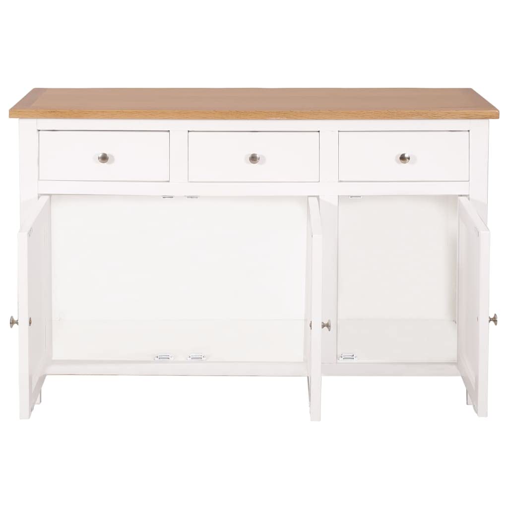 Solid Oak Wood Side Cabinet - 43.3