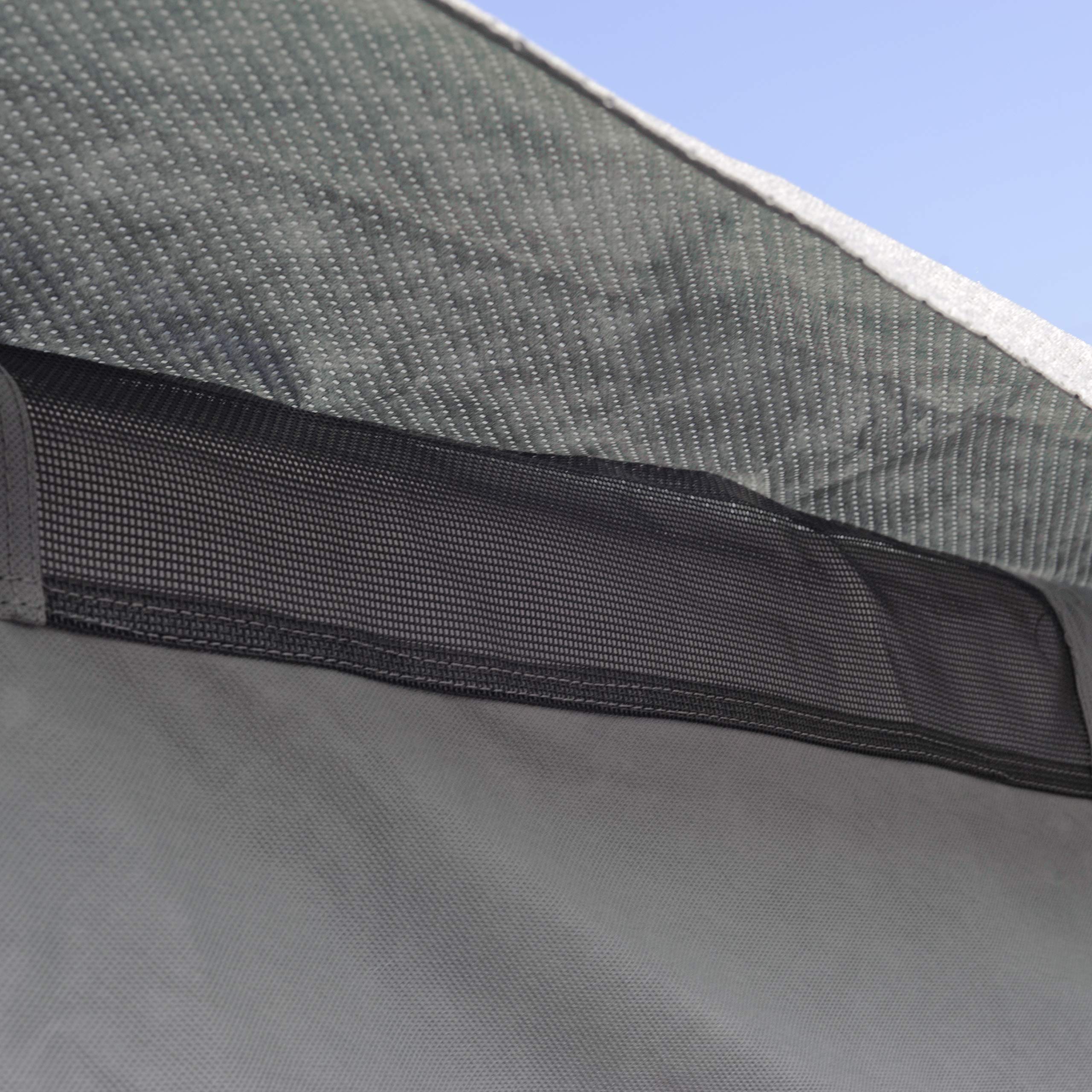 Heavy-Duty Fifth Wheel RV Cover for Trailers up to 41 Feet - Waterproof Polypropylene Gray Cover (Model RVRB-45) | All-Weather Protection for Outdoor RV Storage & Travel
