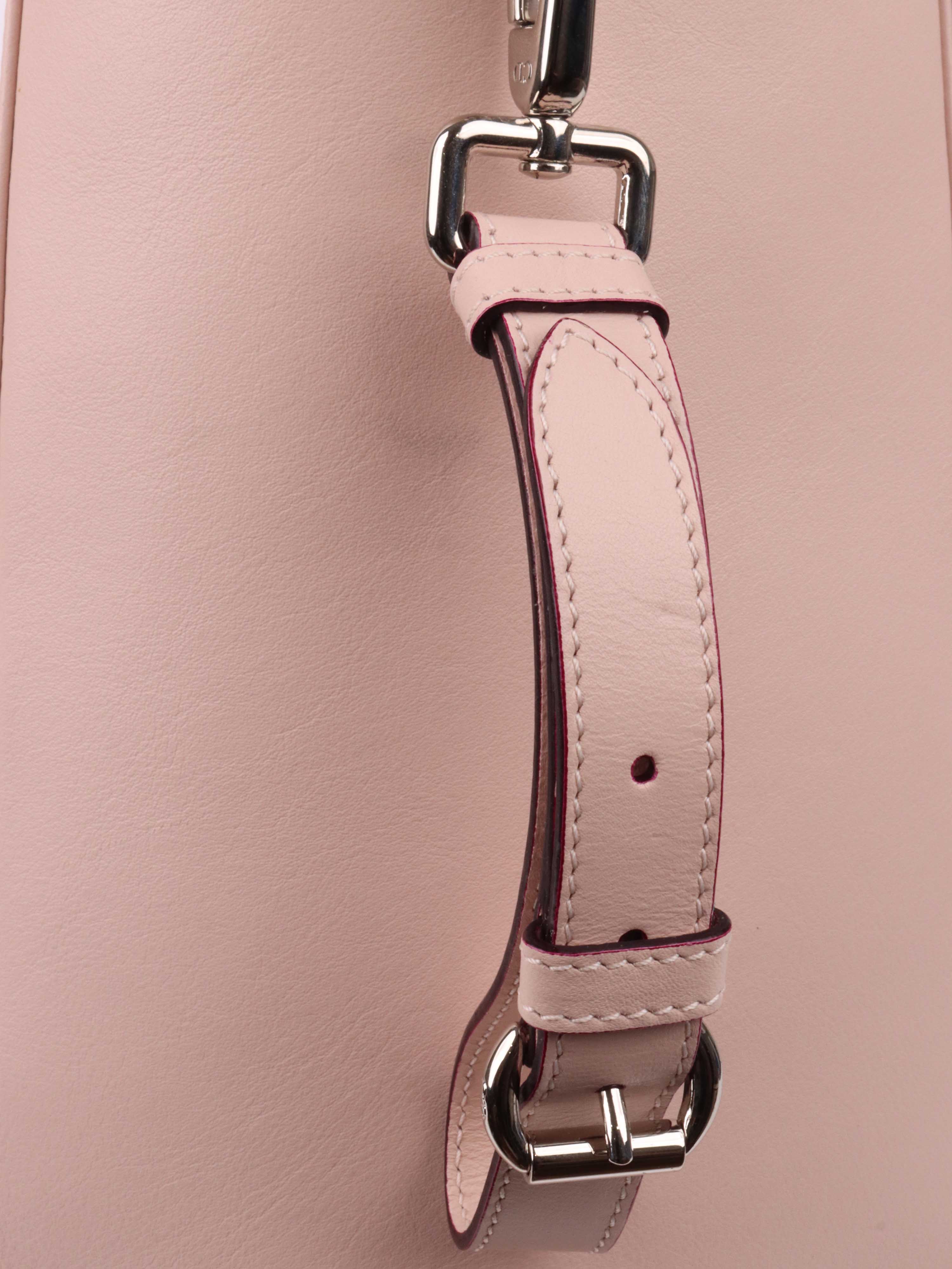 Dior Pink Leather Diaper Tote Bag - Stylish & Spacious Designer Baby Bag for Moms, Perfect for Travel, Shopping & Everyday Use