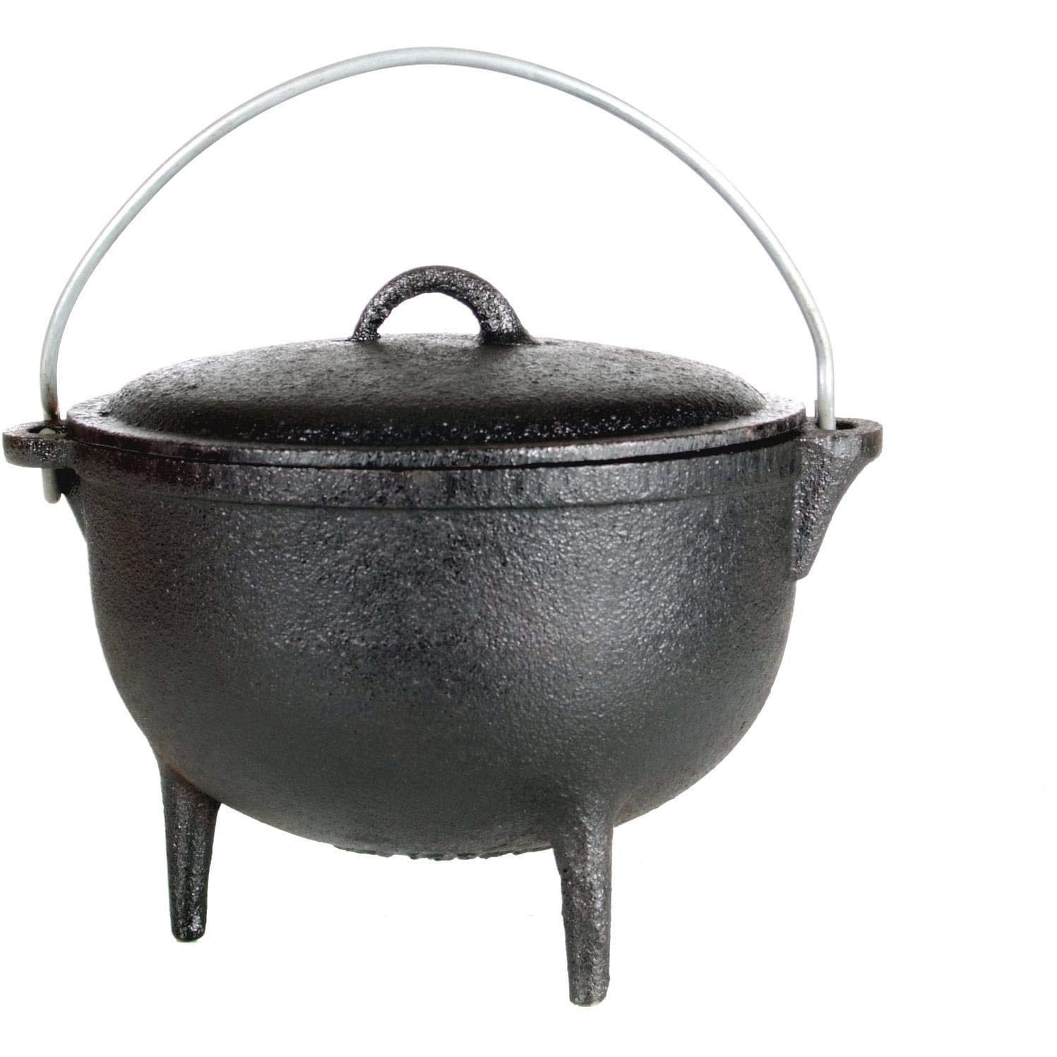 1 Qt. Pre-Seasoned Cast Iron Dutch Oven with Legs - Perfect for Camping, Outdoor Cooking & Dutch Oven Recipes