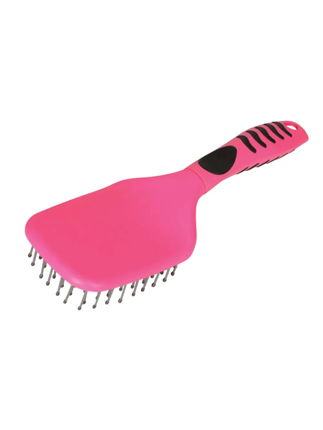 Hy Equestrian Vivid Mane and Tail Brush for Horses - Soft Bristle Grooming Brush for Show Horses & Daily Care - Perfect for Detangling, Shining & Massaging Horse Hair