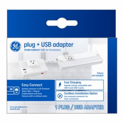 GE 93129182 Plug & USB Adapter (4-Pack) - Universal Power Outlet Converter for Travel, Home & Office Use