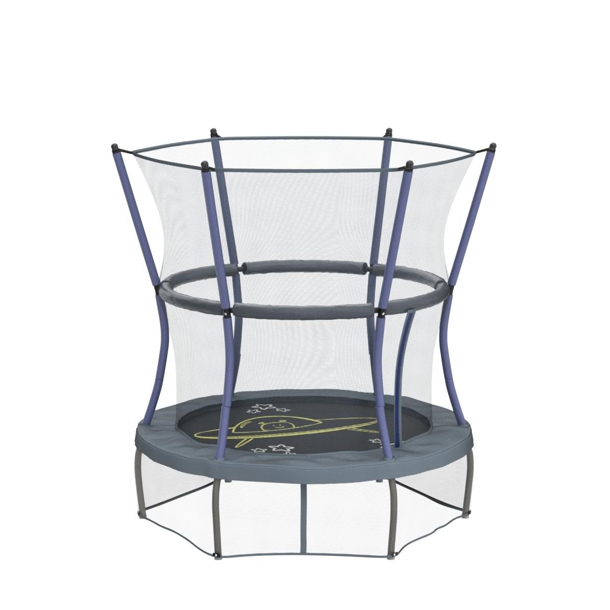 Skywalker Trampolines Mini Trampoline with Safety Enclosure Net - Perfect for Kids Indoor & Outdoor Backyard Play, Exercise & Fitness