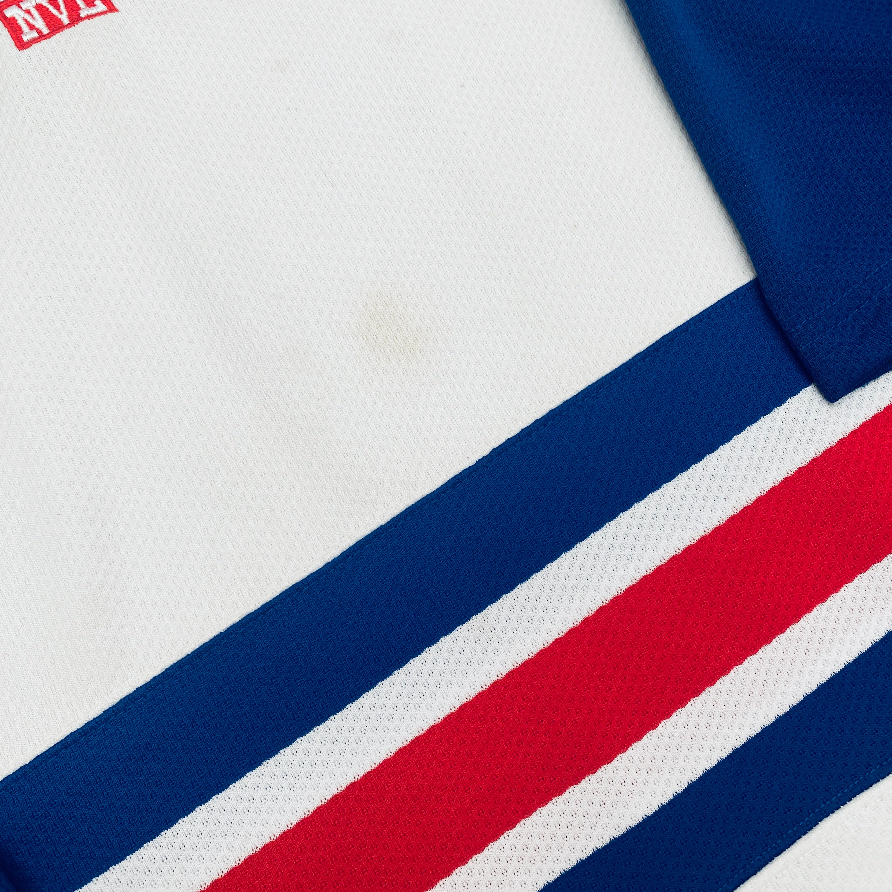 New York Rangers Embroidered Logo Starter Jersey - ReWork Edition (Medium) - Perfect for Game Day, Fan Events & Sports Collectibles