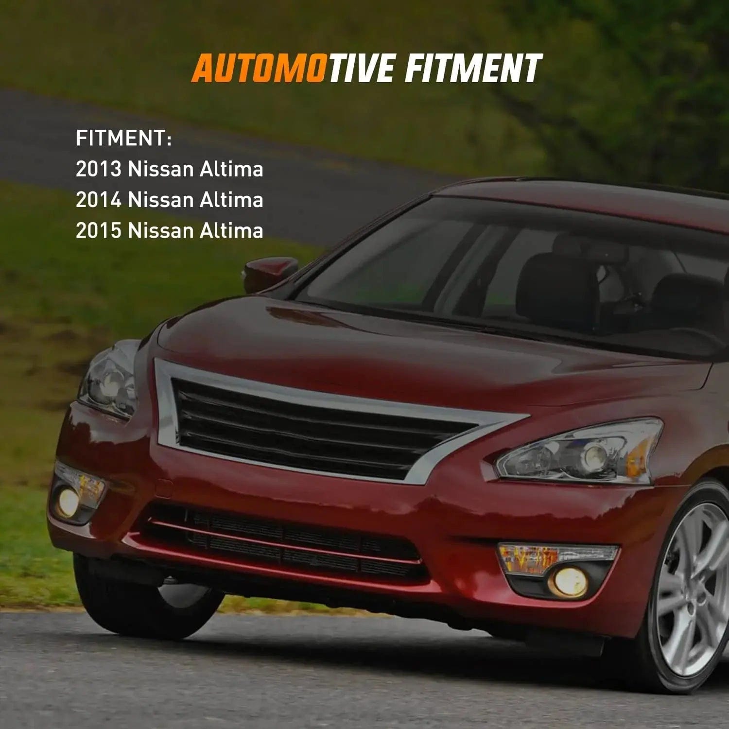 2013-2015 Nissan Altima Fog Light Assembly - Clear Lens Replacement - Durable & Waterproof - Perfect for Night Driving & Foggy Conditions