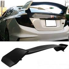 2012-2015 Honda Civic Sedan 4-Door Rear Spoiler - CTR Style Type R Wing for Enhanced Aerodynamics & Sporty Look - Perfect for Street Racing & Car Enthusiasts