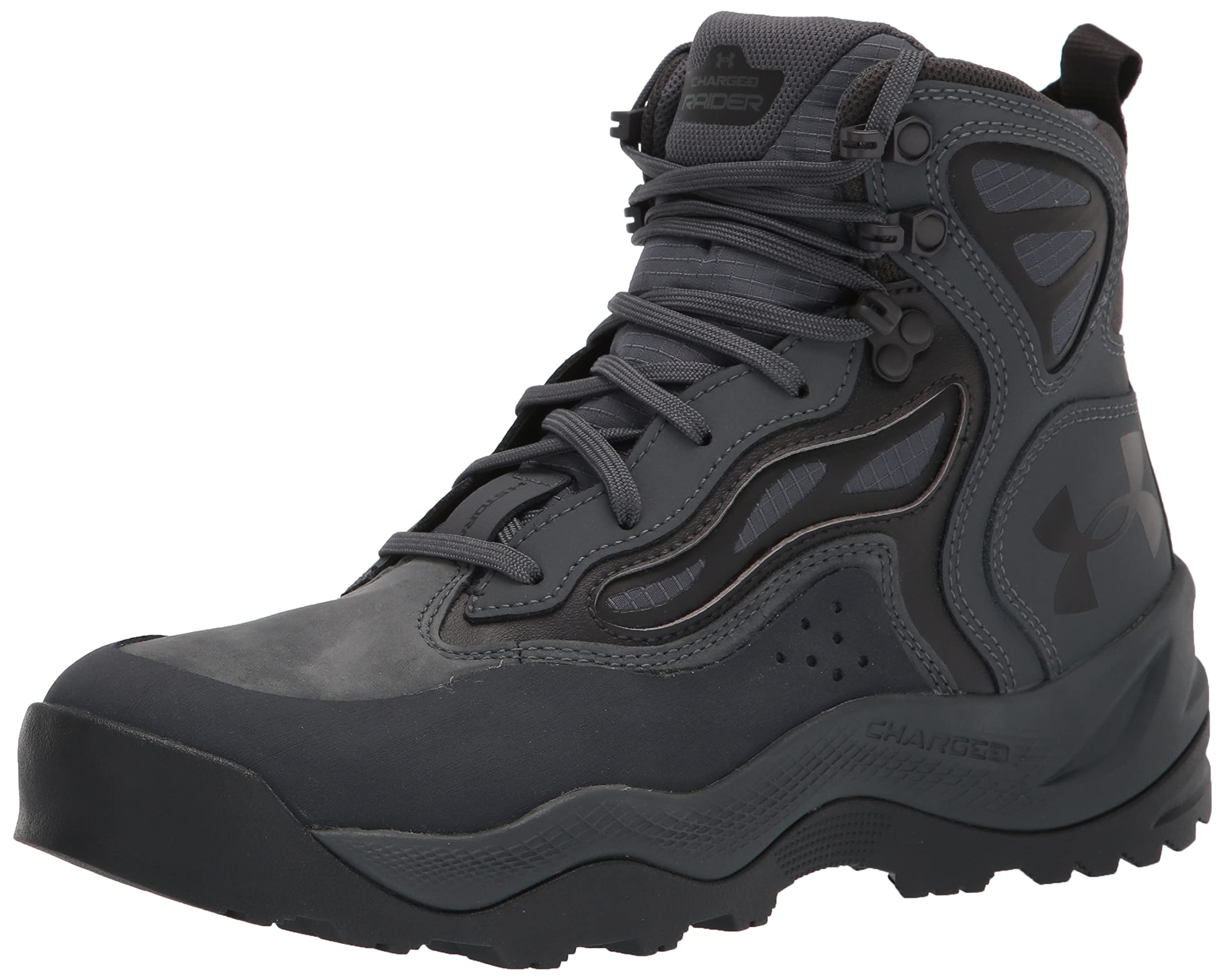 Under Armour Men's Charged Raider Mid Hiking Boots - Waterproof & Lightweight for Outdoor Adventures, Trail Running & Camping