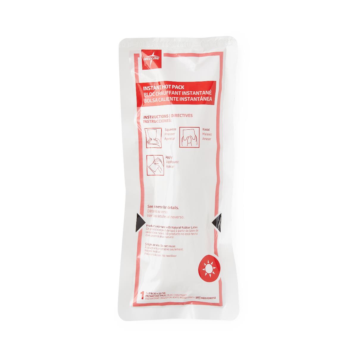 Medline Instant Hot Packs - Fast Pain Relief for Back, Neck & Muscle Discomfort - Perfect for Home, Office & Travel Use