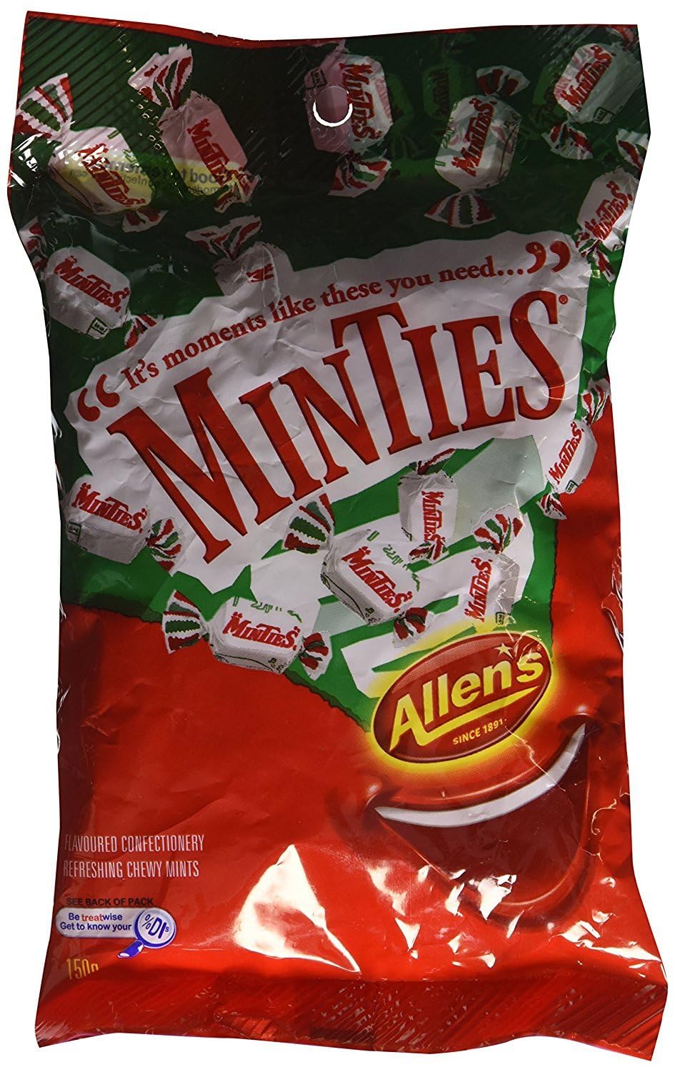 Allen's Minties Candy - Refreshing Peppermint Hard Candy for Fresh Breath & Sweet Cravings - Perfect for Office, Travel & Party Treats