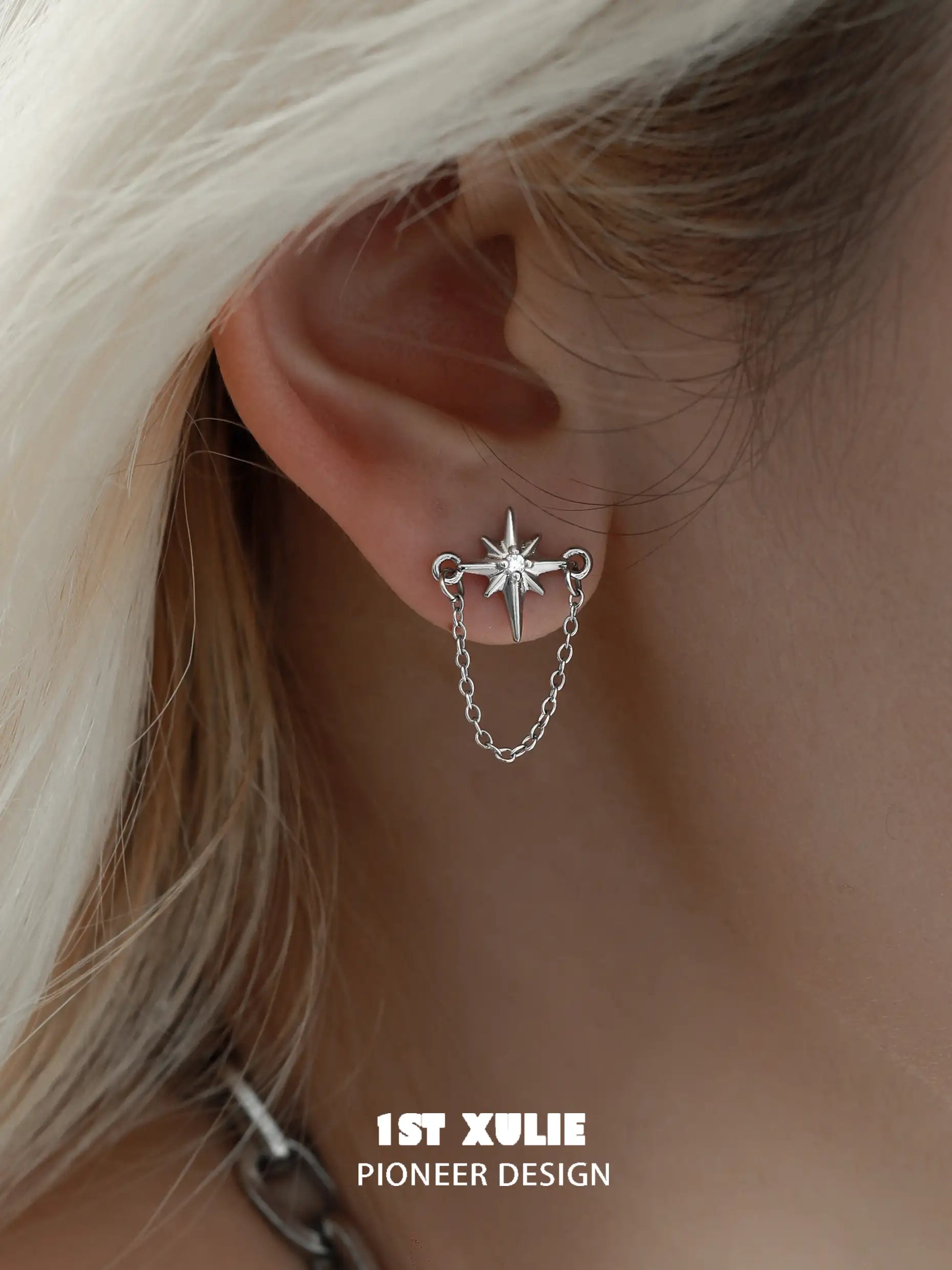 Silver Angel S925 Sterling Silver Cross Chain Earrings ™ - Elegant Religious Jewelry for Women, Perfect for Church, Weddings & Everyday Wear