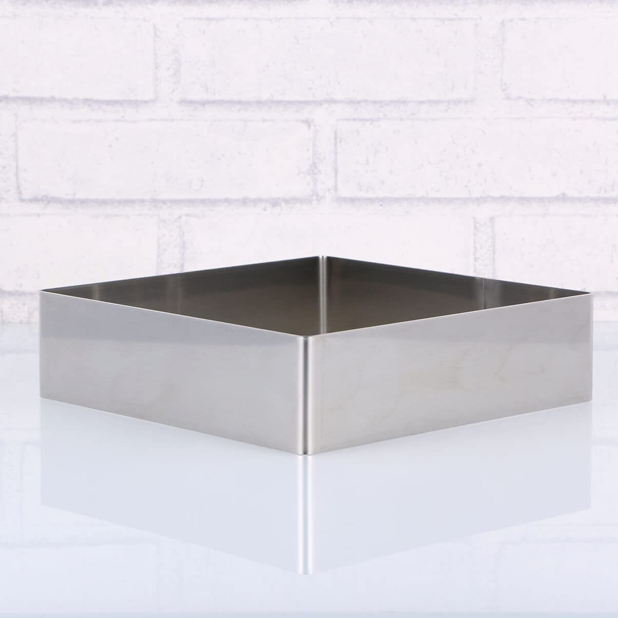 Luxshiny Adjustable Stainless Steel Square Mousse Cake Mold - Bunny Silicone Baking Ring for Mousse, Biscuit & Cake Decorating | Perfect for Birthday Parties, Wedding Cakes & Home Baking